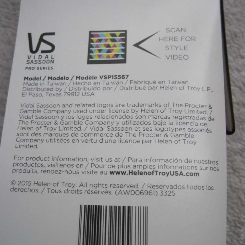 Vidal Sassoon Dual Use Clip Braiding Aid Cross Interlock Hair Braid Updo Pro